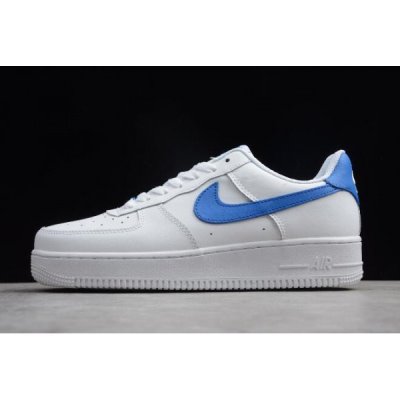 Nike Air Force 1 Upstep Beyaz / Kraliyet Mavisi Kaykay Ayakkabı Türkiye - WNZDR83S